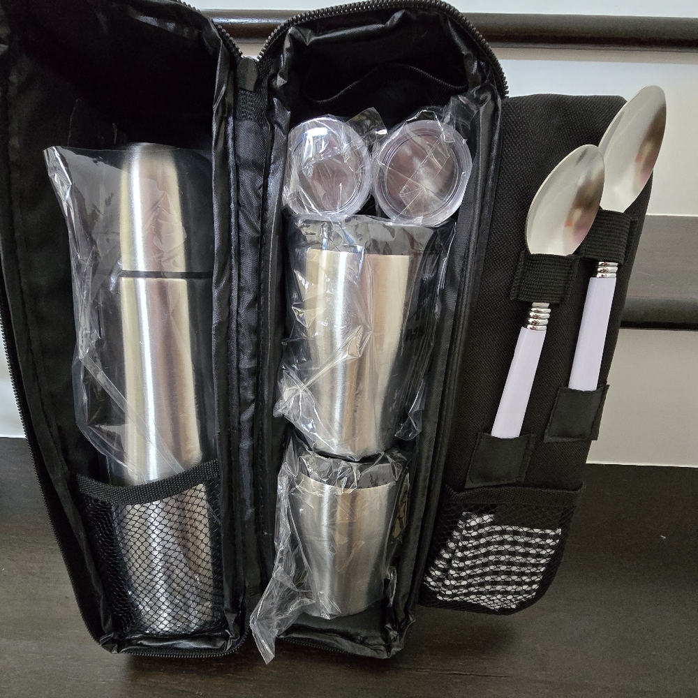 Leeds Stainless Steel Travel Utensil Set with Case